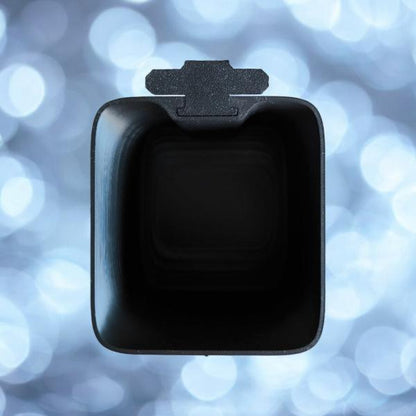 Aquariengarten Logo kapillare Vase black von oben