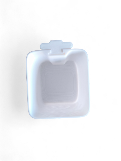 Aquariengarten Logo kapillare Vase white von oben