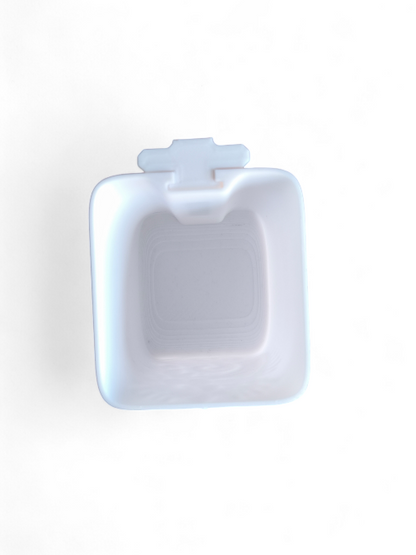 Aquariengarten Logo kapillare Vase white von oben